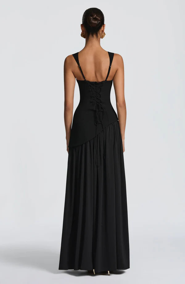 Robe femme moulante bustier fente haute élégante – Image 4