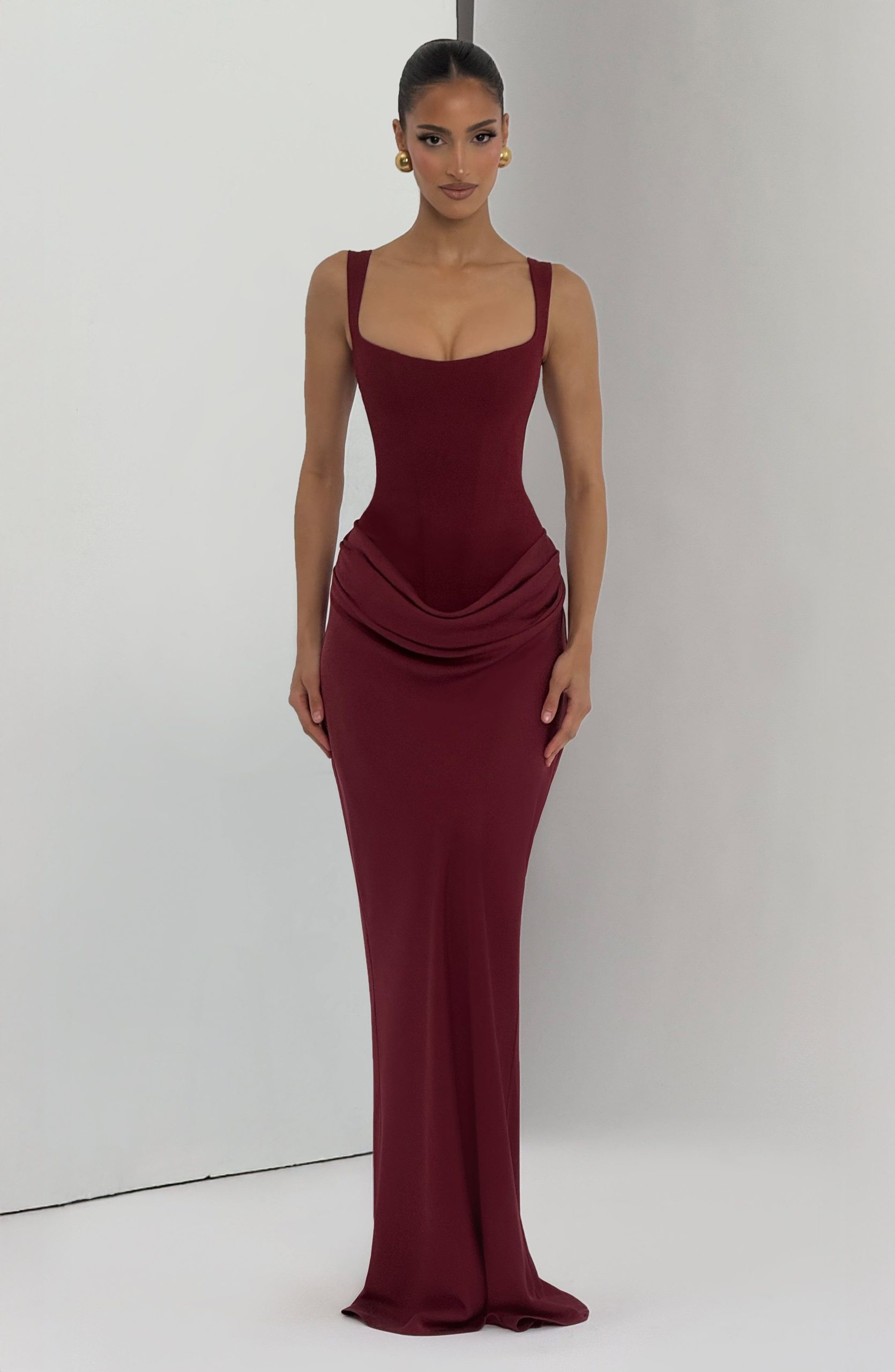 Robe femme maxi décolleté carré dos lacé – Image 7