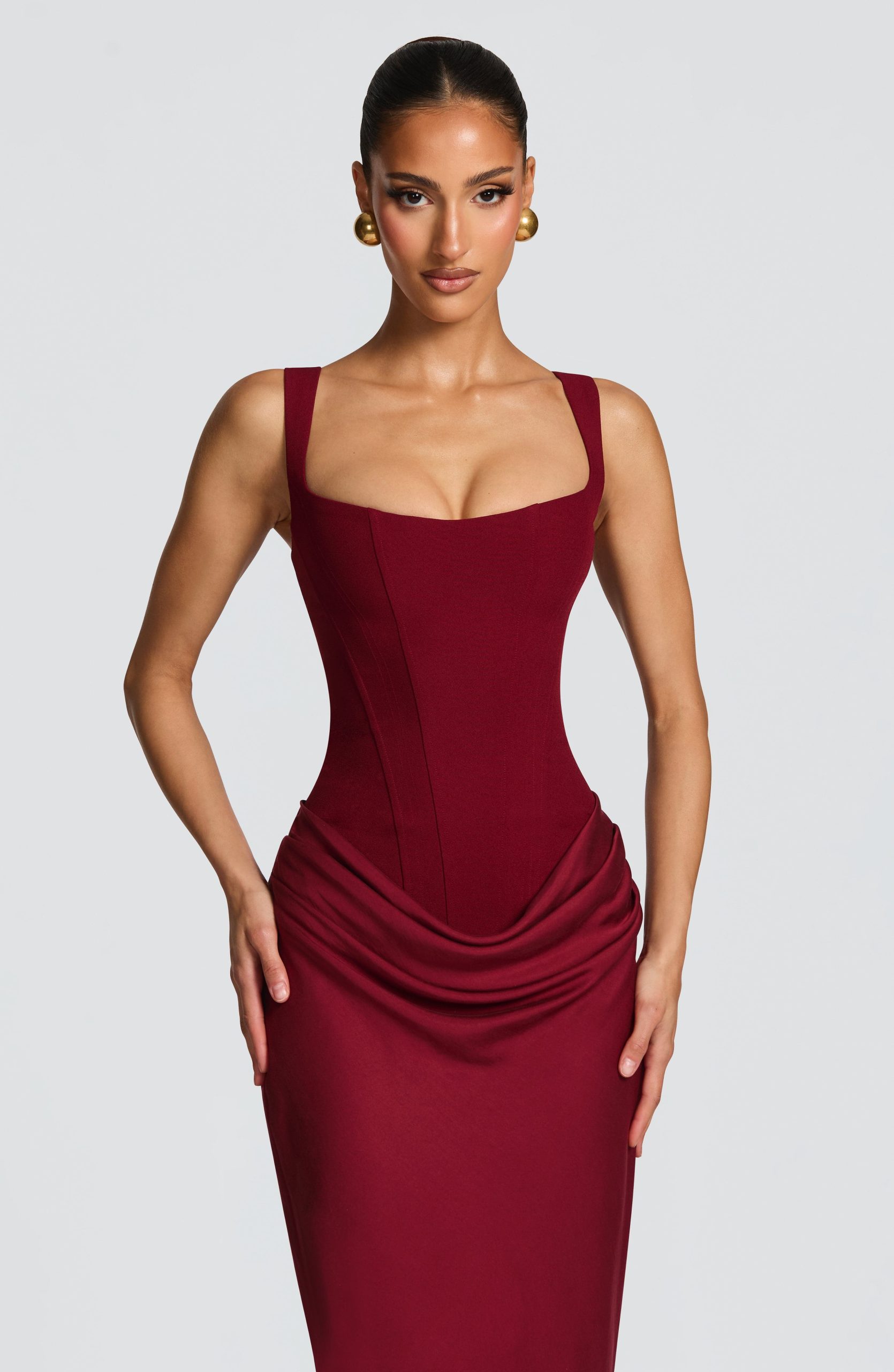 Robe femme maxi décolleté carré dos lacé – Image 6