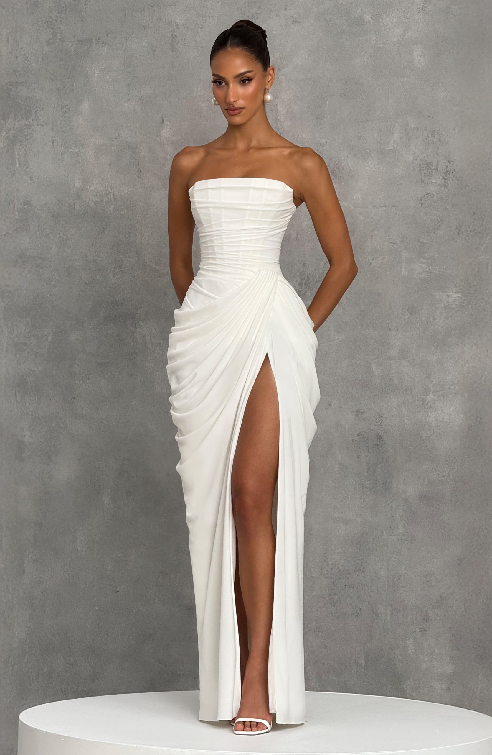 Robe femme bustier corset fente haute – Image 8