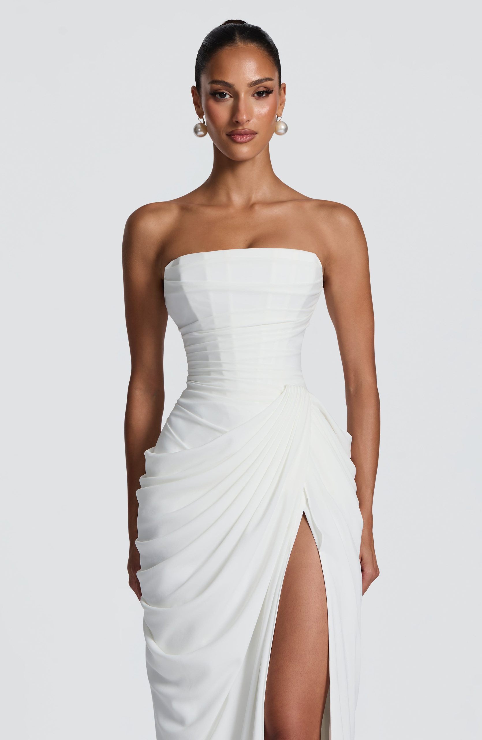 Robe femme bustier corset fente haute – Image 4