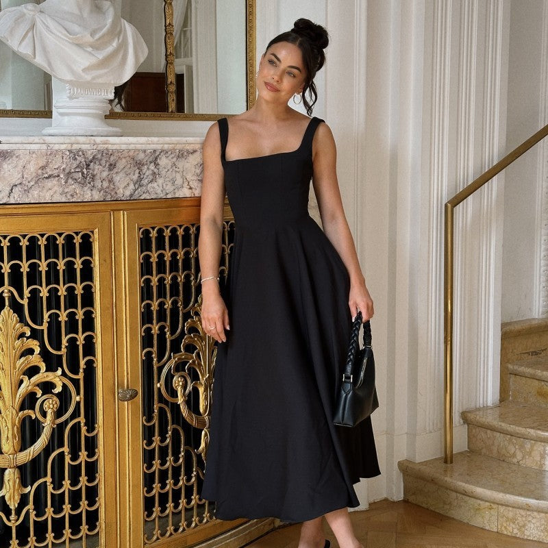 Robe femme de soirée extensible bretelles réglables – Image 2