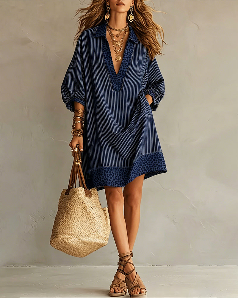 Robe femme bohème décontractée longueur genou – Image 5