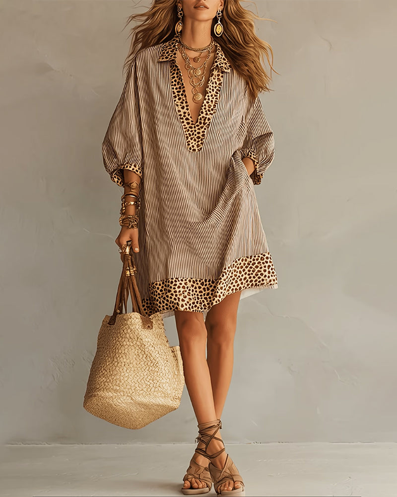 Robe femme bohème décontractée longueur genou – Image 2