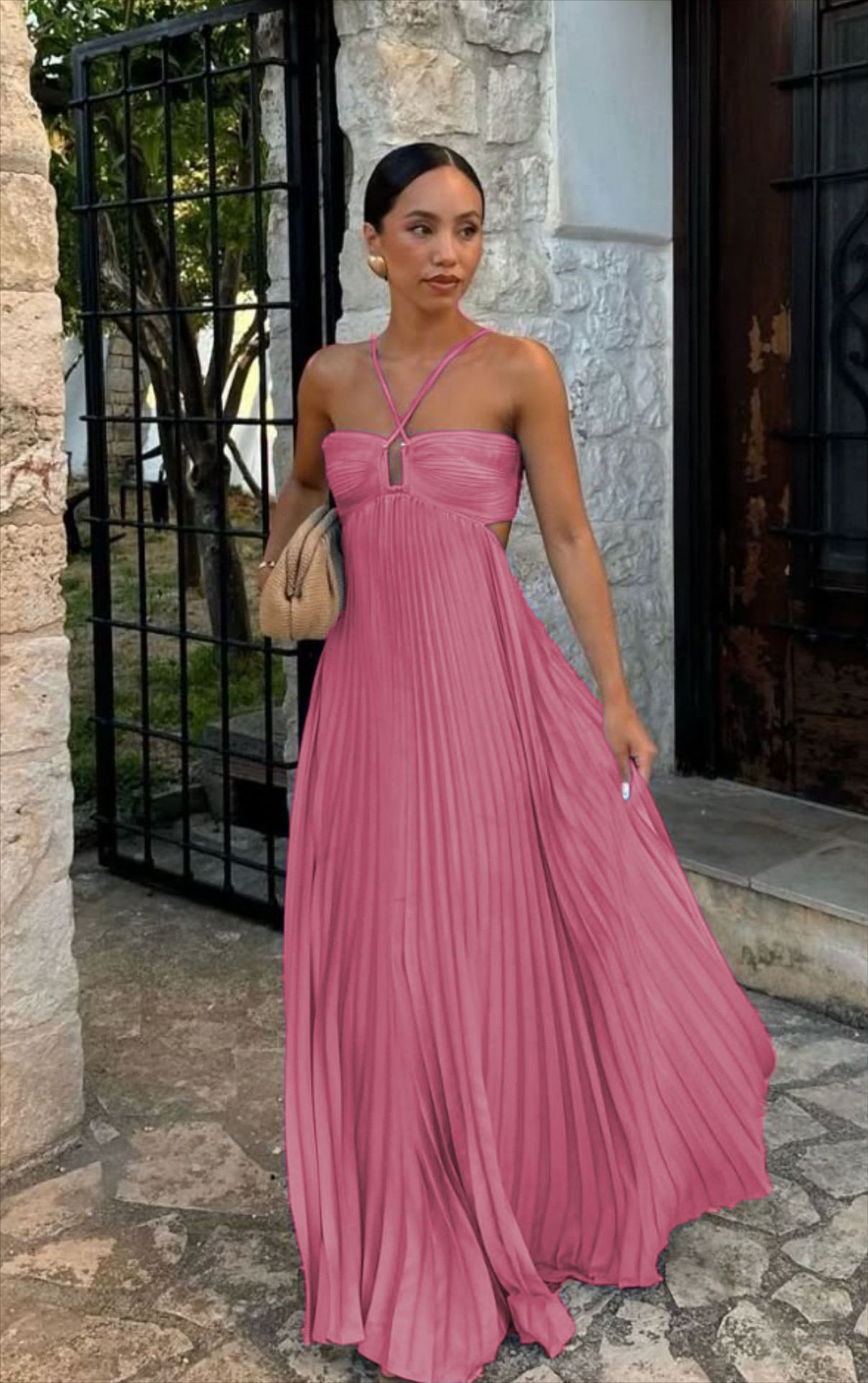 Robe femme bustier structuré tissu doux opaque – Image 4