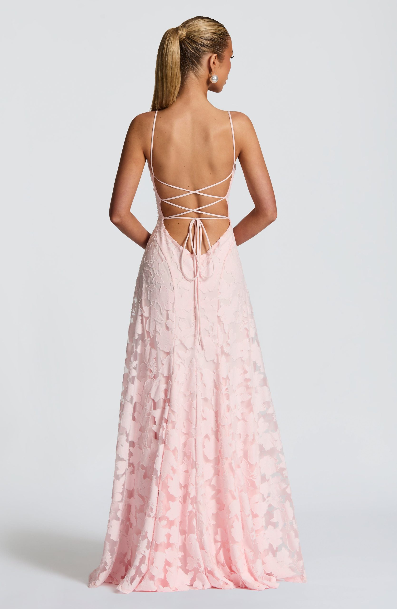 Robe longue femme bretelles fines motif floral – Image 17