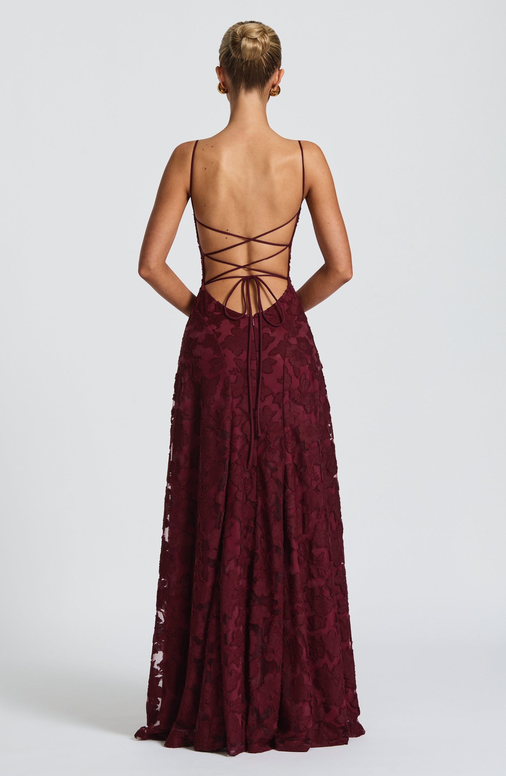Robe longue femme bretelles fines motif floral – Image 19