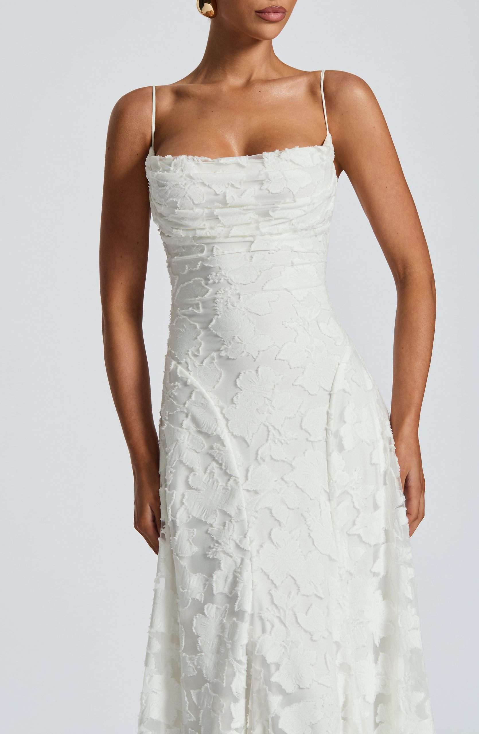 Robe longue femme bretelles fines motif floral – Image 15