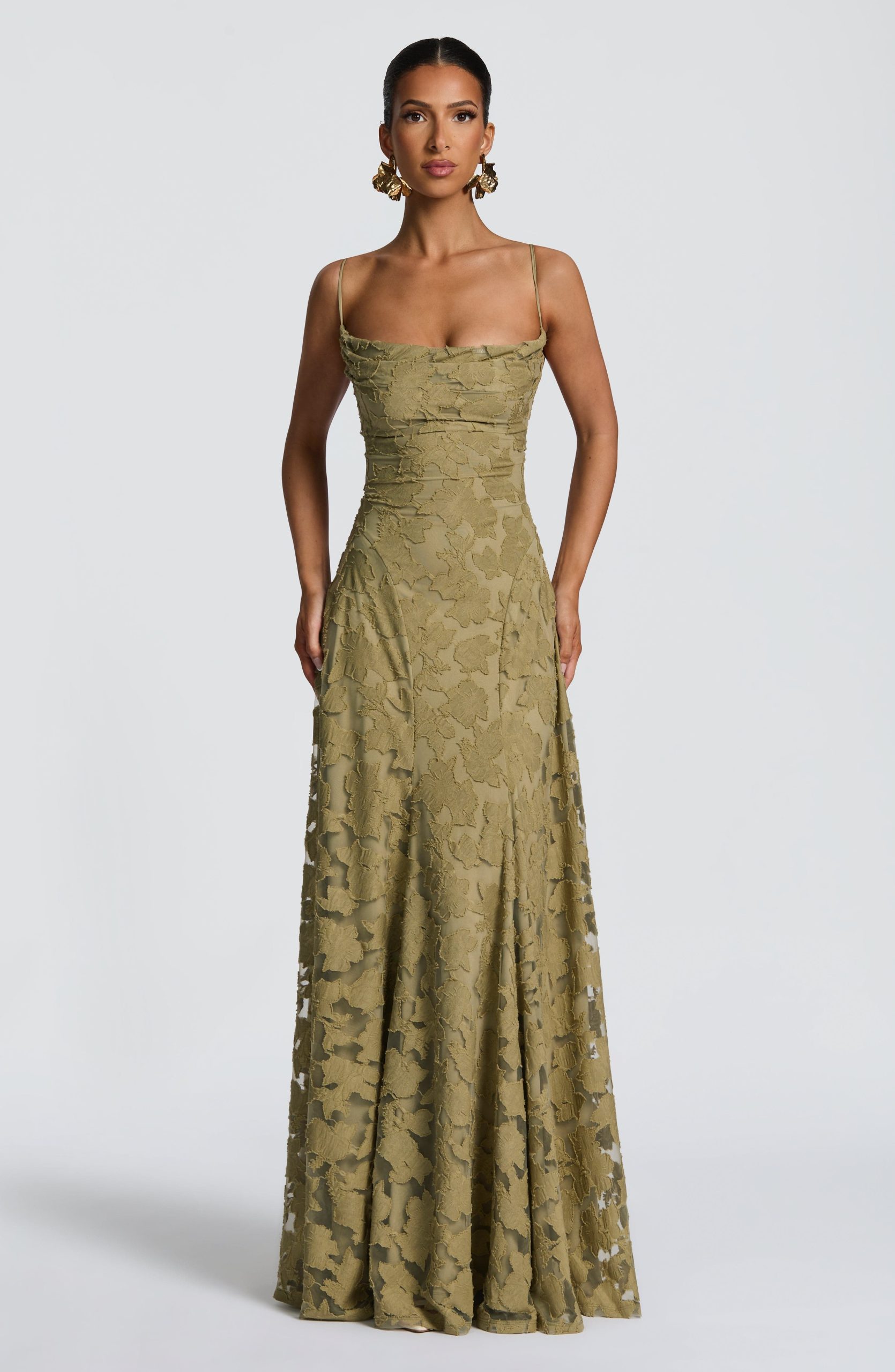 Robe longue femme bretelles fines motif floral – Image 12