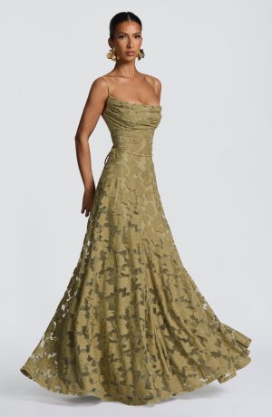 Robe longue femme bretelles fines motif floral