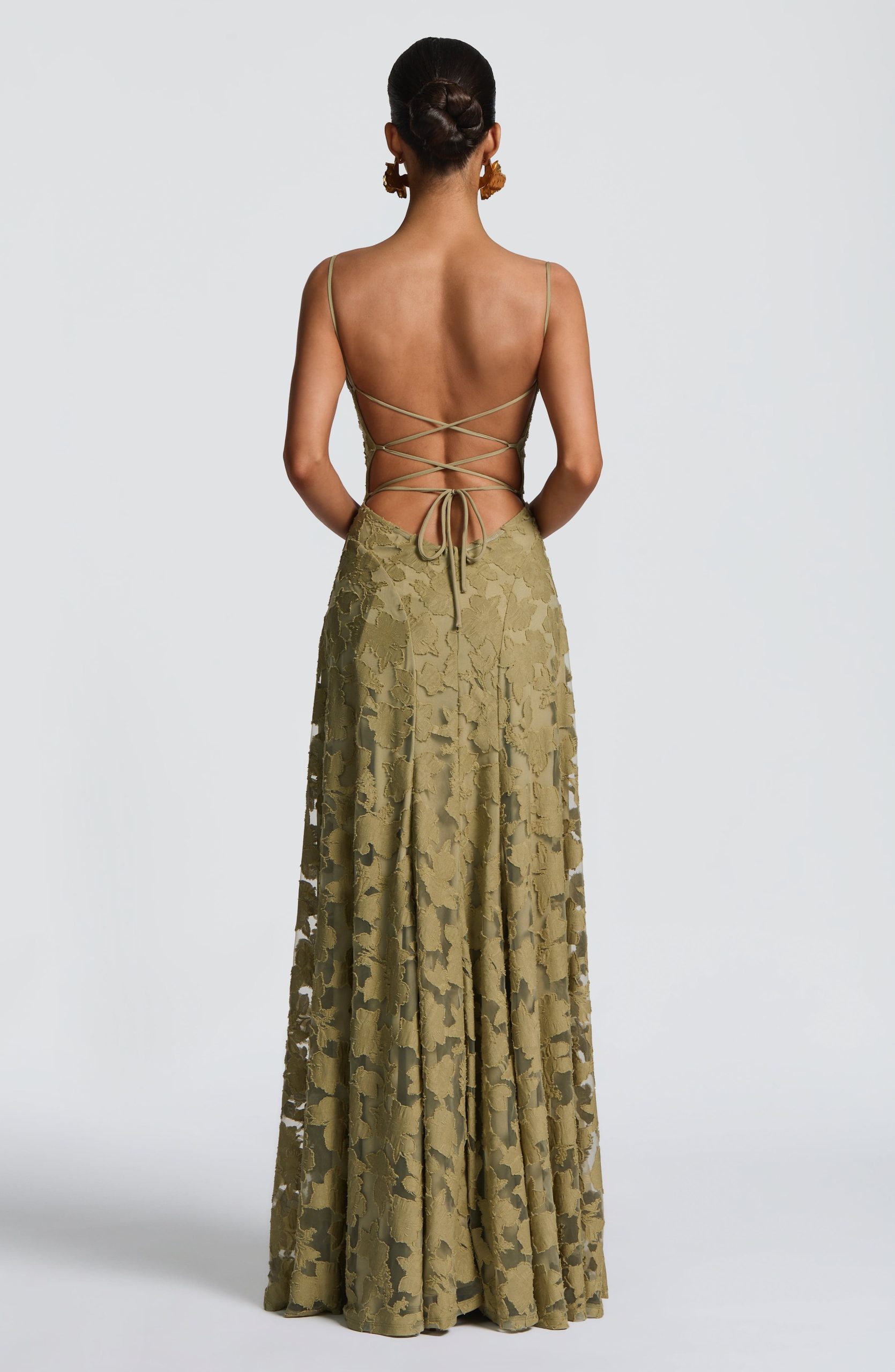 Robe longue femme bretelles fines motif floral – Image 11