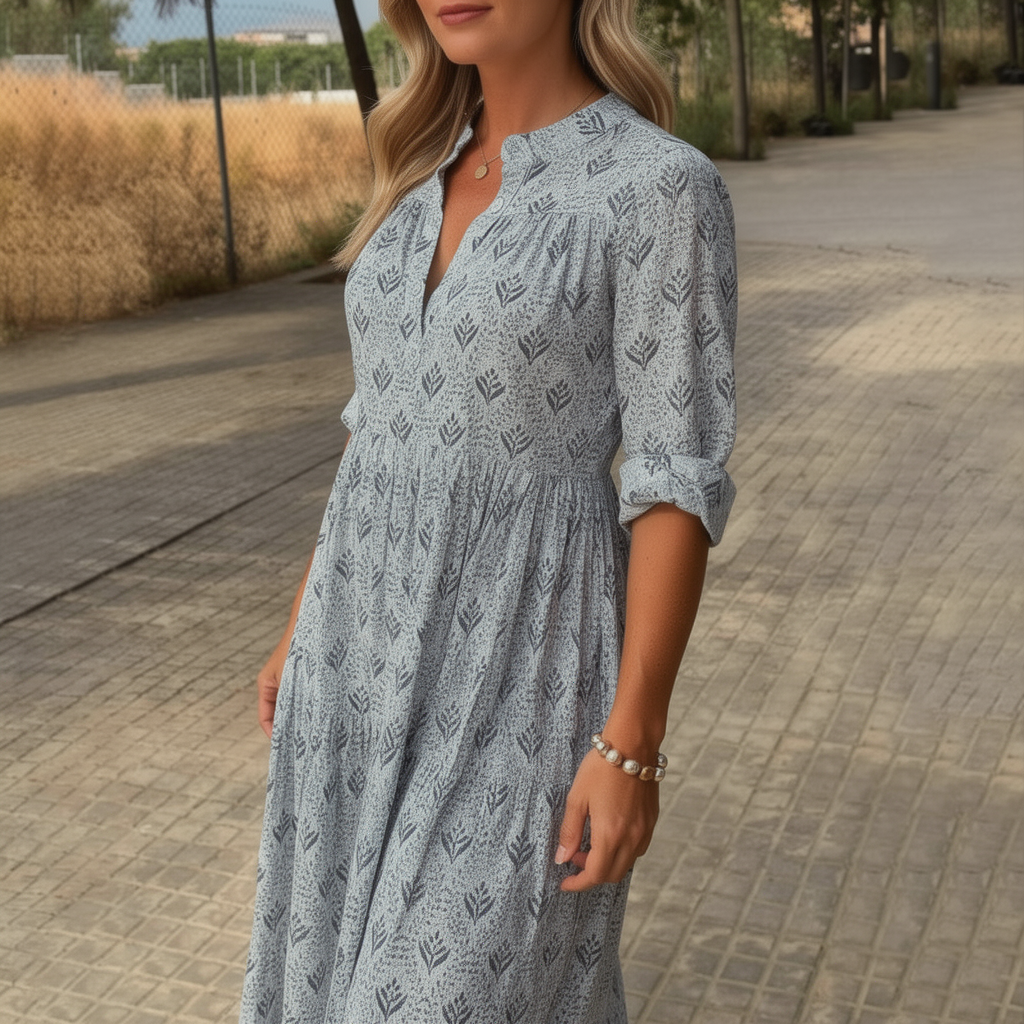 Robe femme longue fluide tissu respirant voyage – Image 10
