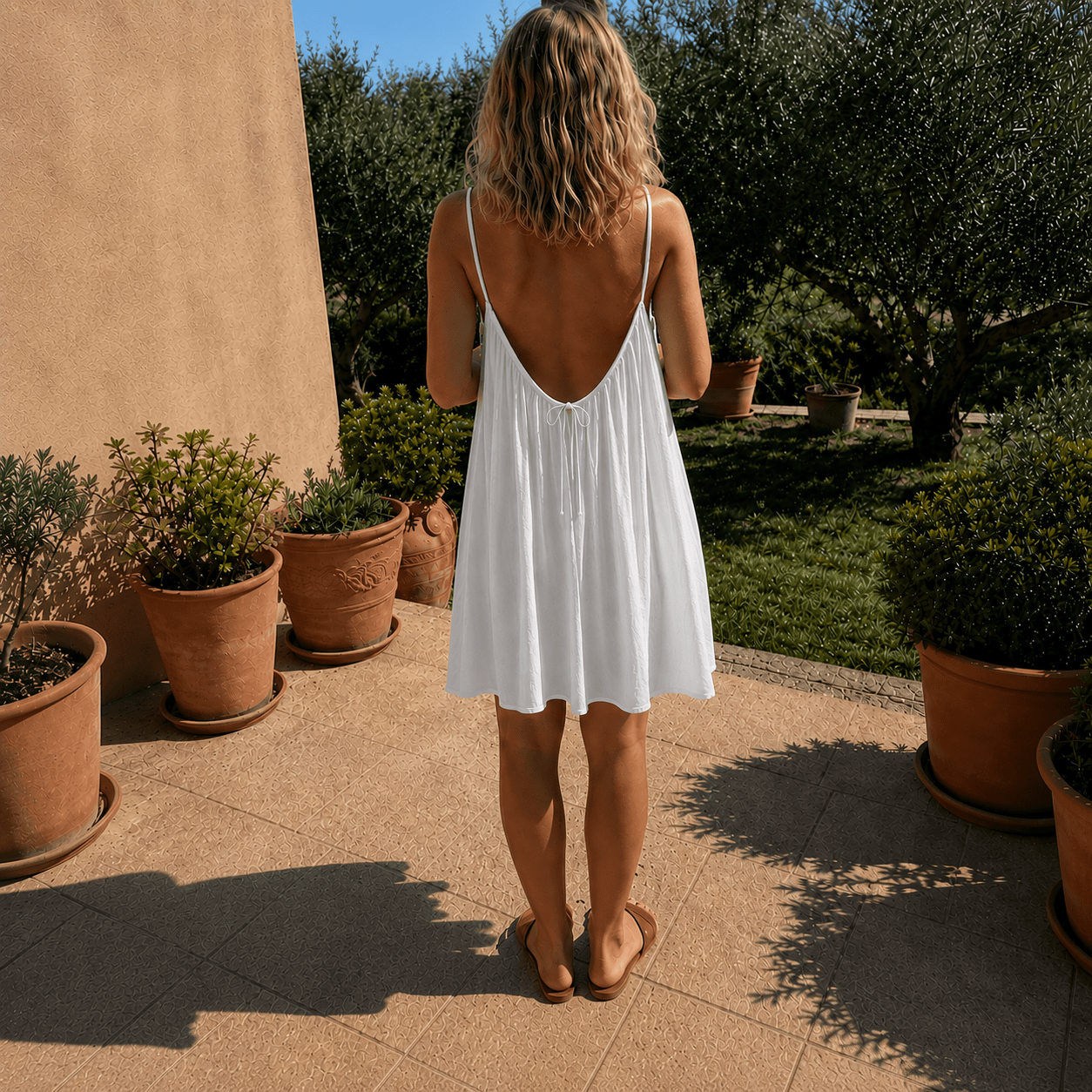 Robe femme dos ajustable confortable été – Image 14