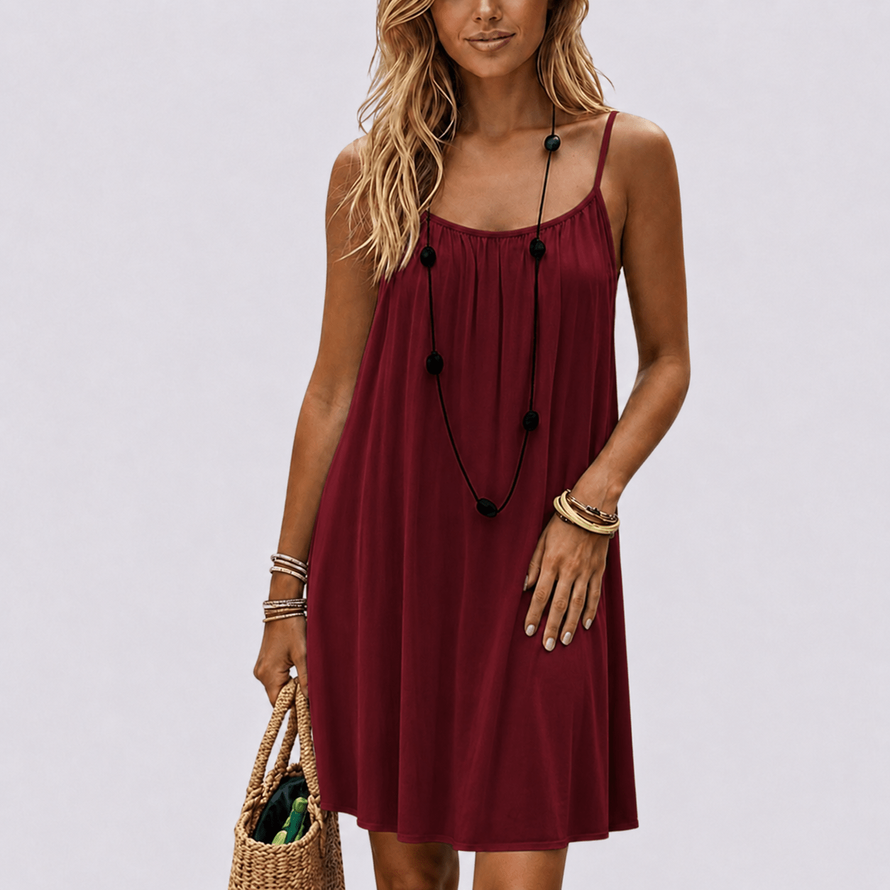 Robe femme dos ajustable confortable été – Image 5