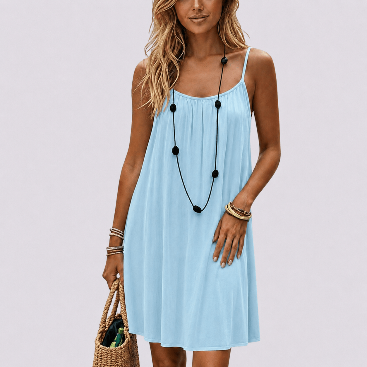 Robe femme dos ajustable confortable été – Image 8