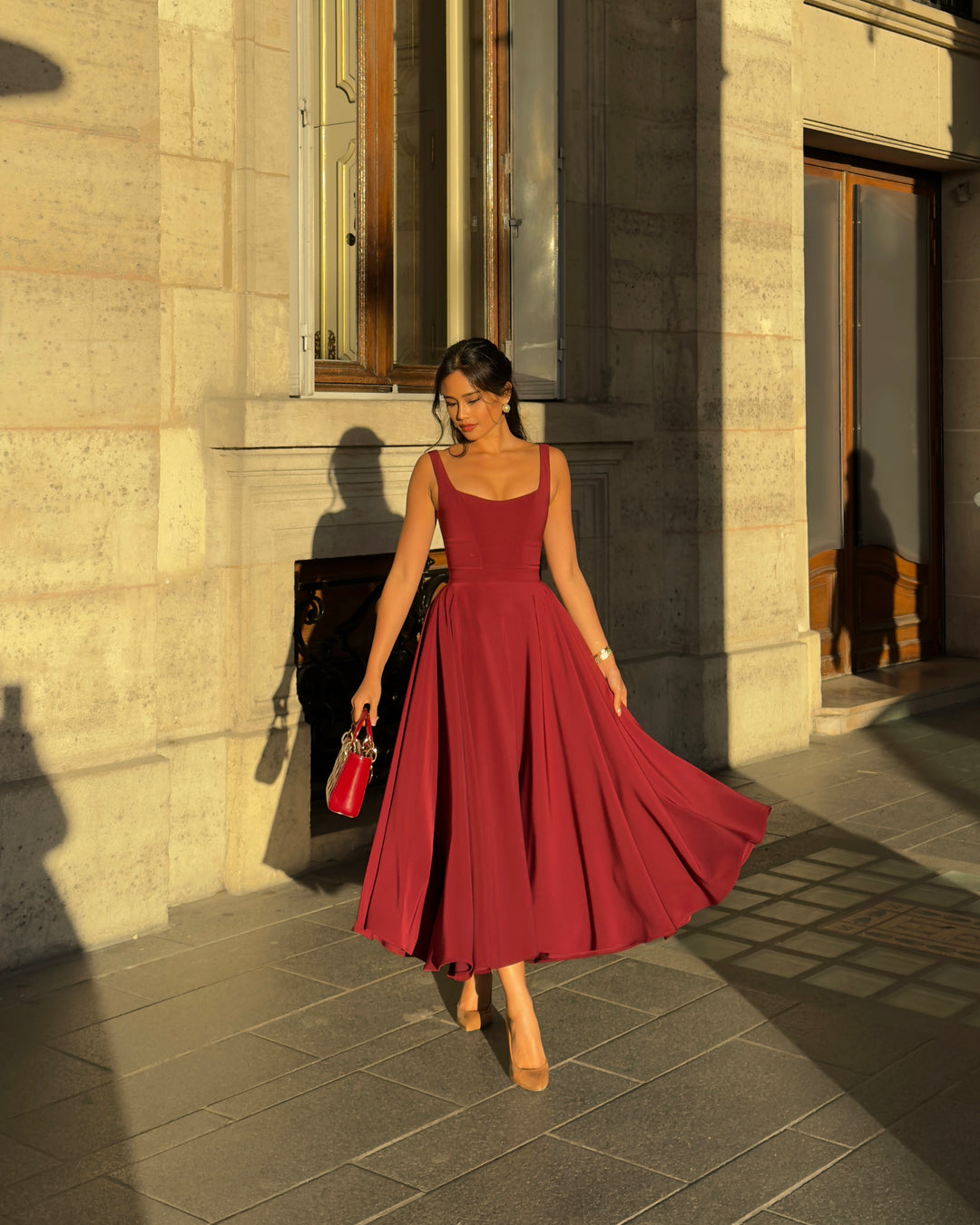 Robe femme de soirée extensible bretelles réglables – Image 7