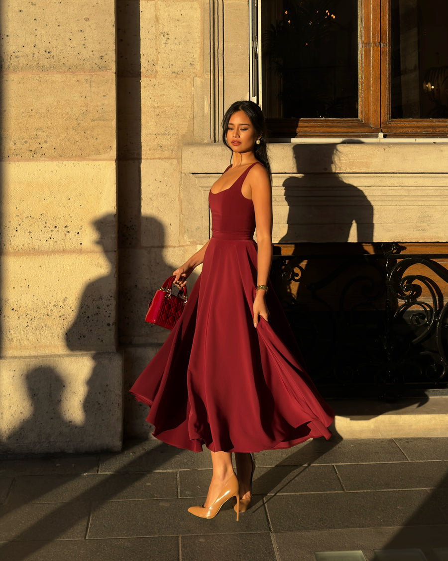 Robe femme de soirée extensible bretelles réglables – Image 5