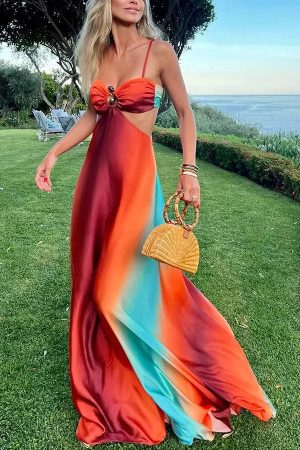 Robe femme fluide bretelles délicates soirée élégante
