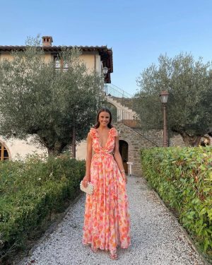 Robe femme mariage tissu léger découpé