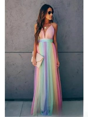 Robe femme fluide rayée légère été