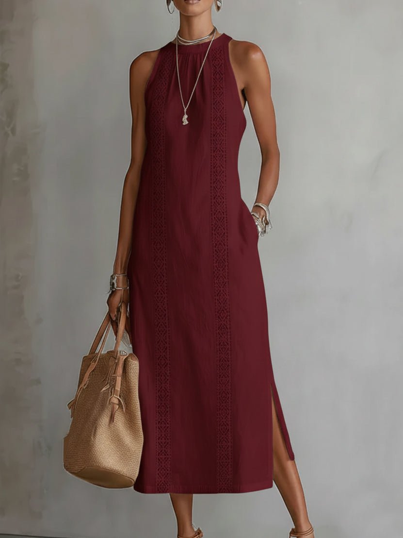 Robe femme sans manches coupe ample style minimaliste – Image 4