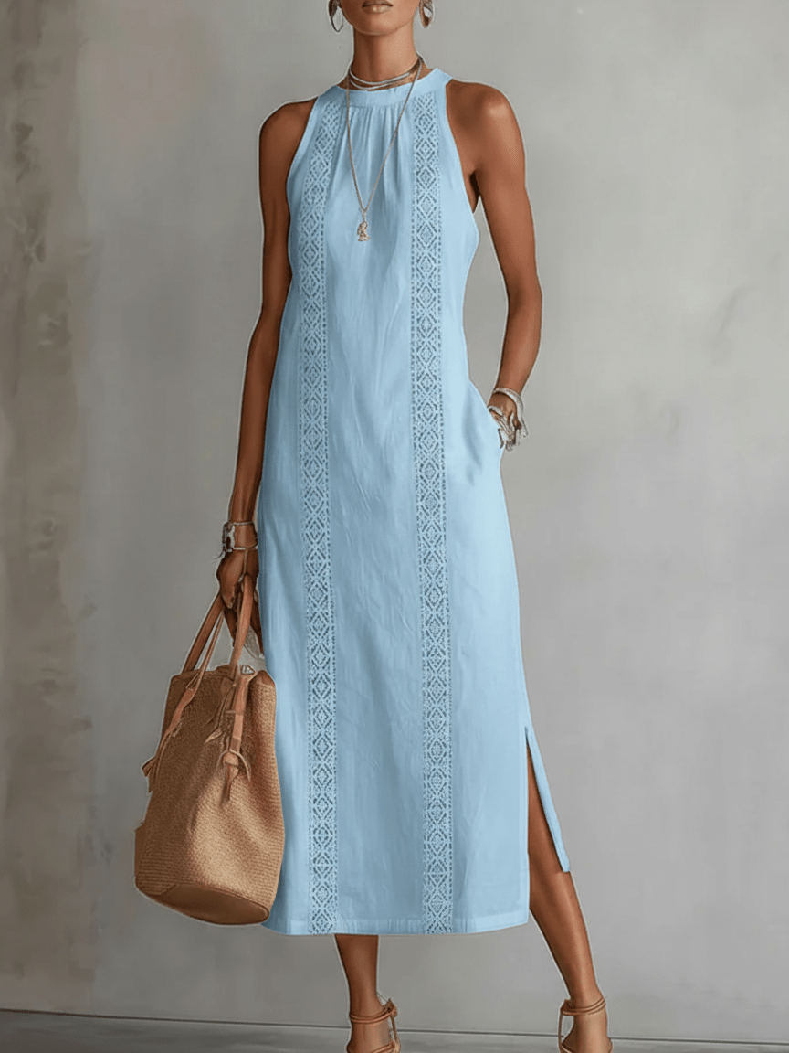 Robe femme sans manches coupe ample style minimaliste – Image 5