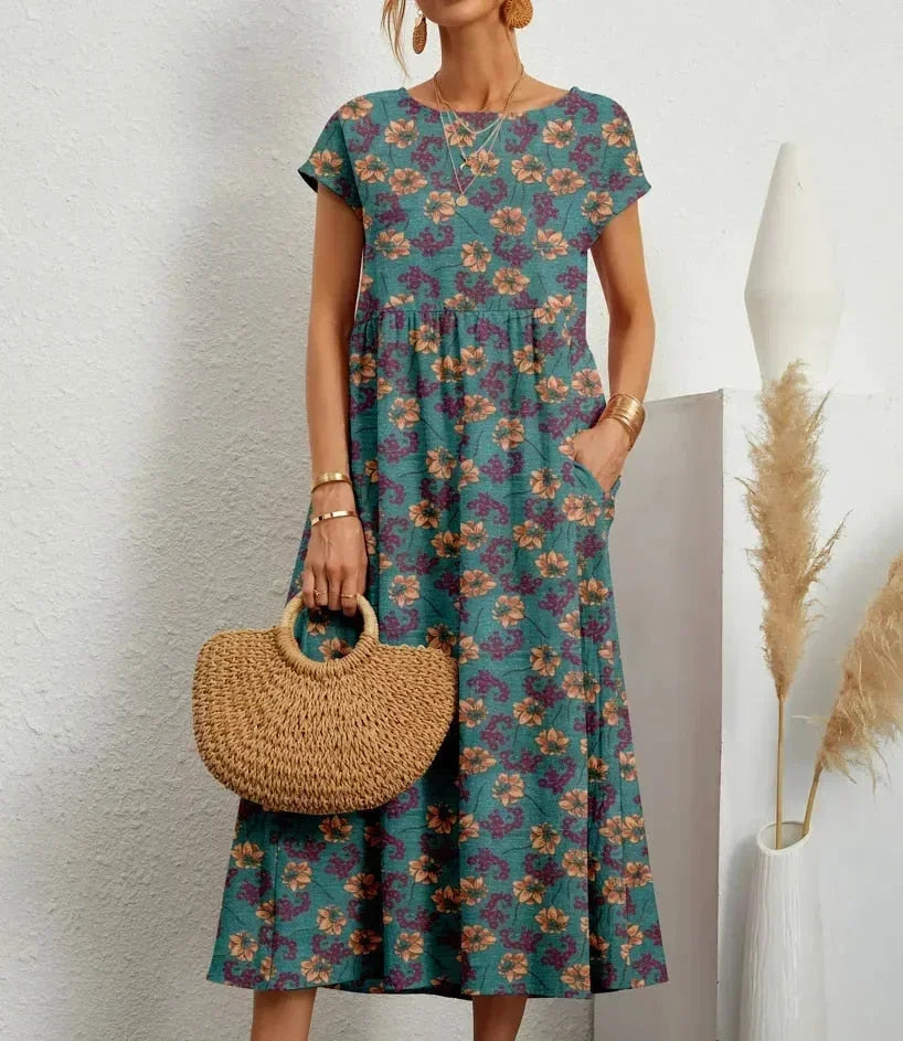 Robe femme légère manches courtes pour l'été – Image 2