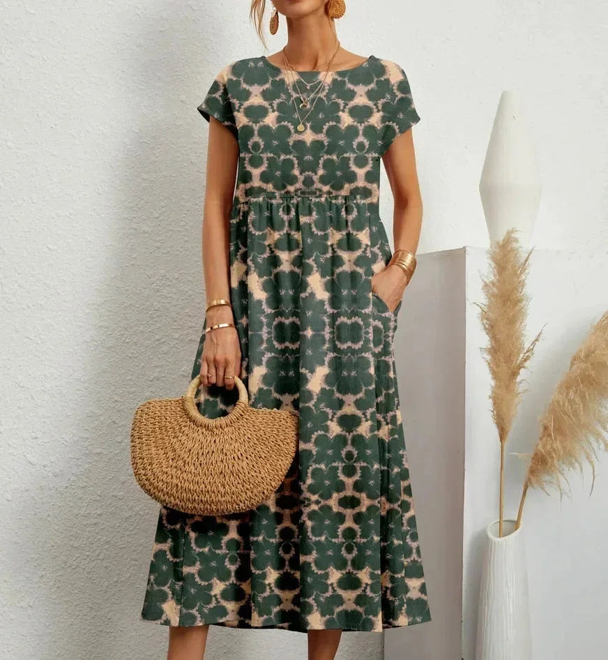 Robe femme légère manches courtes pour l'été – Image 3