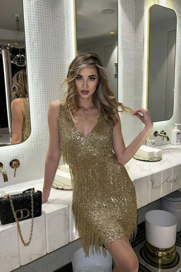 Robe femme soirée glamour confortable – Image 2