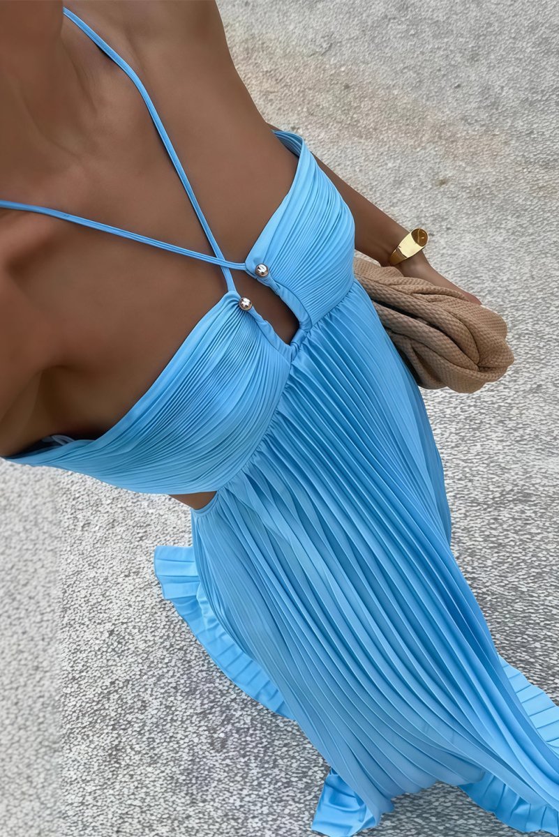 Robe femme bustier structuré tissu doux opaque – Image 6