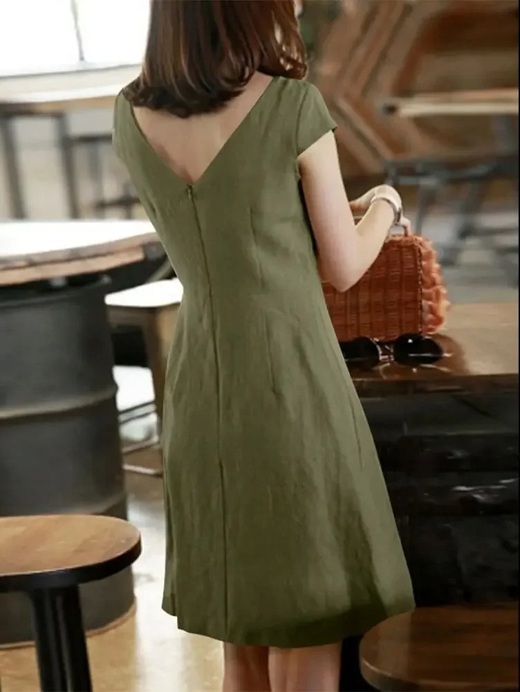 Robe femme décontractée chic encolure ronde – Image 5