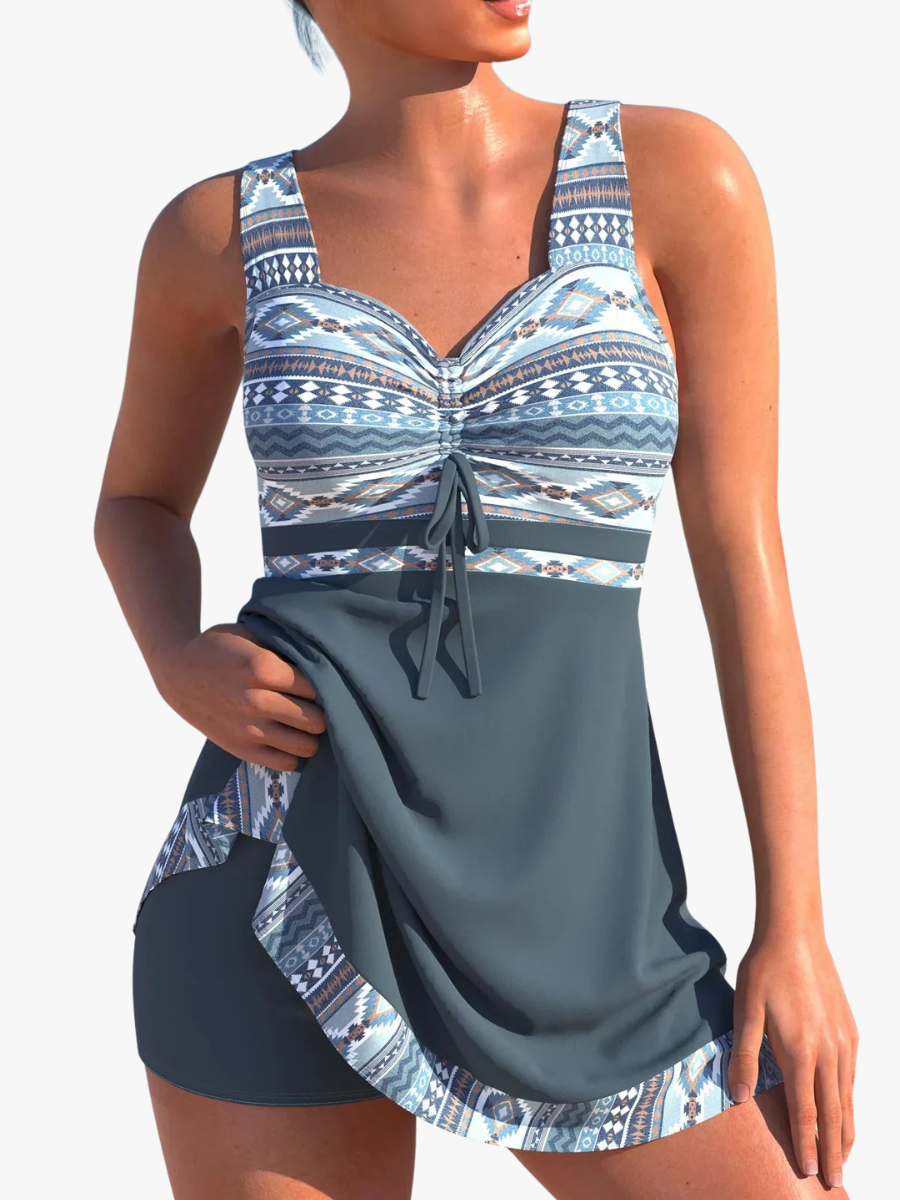 Maillot de bain femme coupe flatteuse polyamide élasthanne