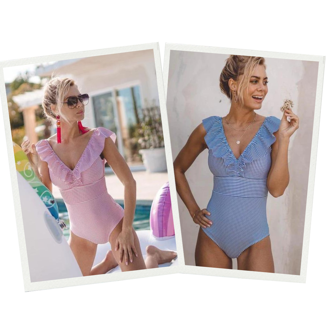 Maillot de bain femme coupe flatteuse bretelles réglables – Image 10