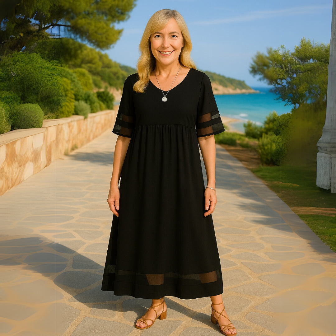Robe longue femme fluide coupe flatteuse – Image 11