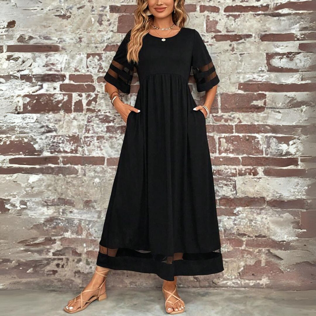 Robe longue femme fluide coupe flatteuse – Image 8