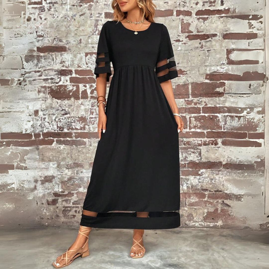 Robe longue femme fluide coupe flatteuse – Image 9