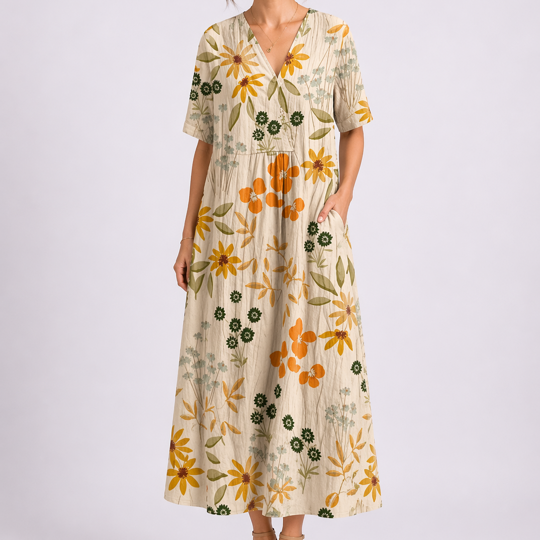 Robe femme fluide taille haute légère pour l'été – Image 7