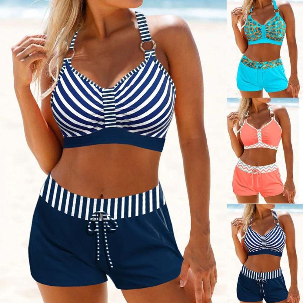 Maillot de bain femme dos nu short ajustable – Image 5