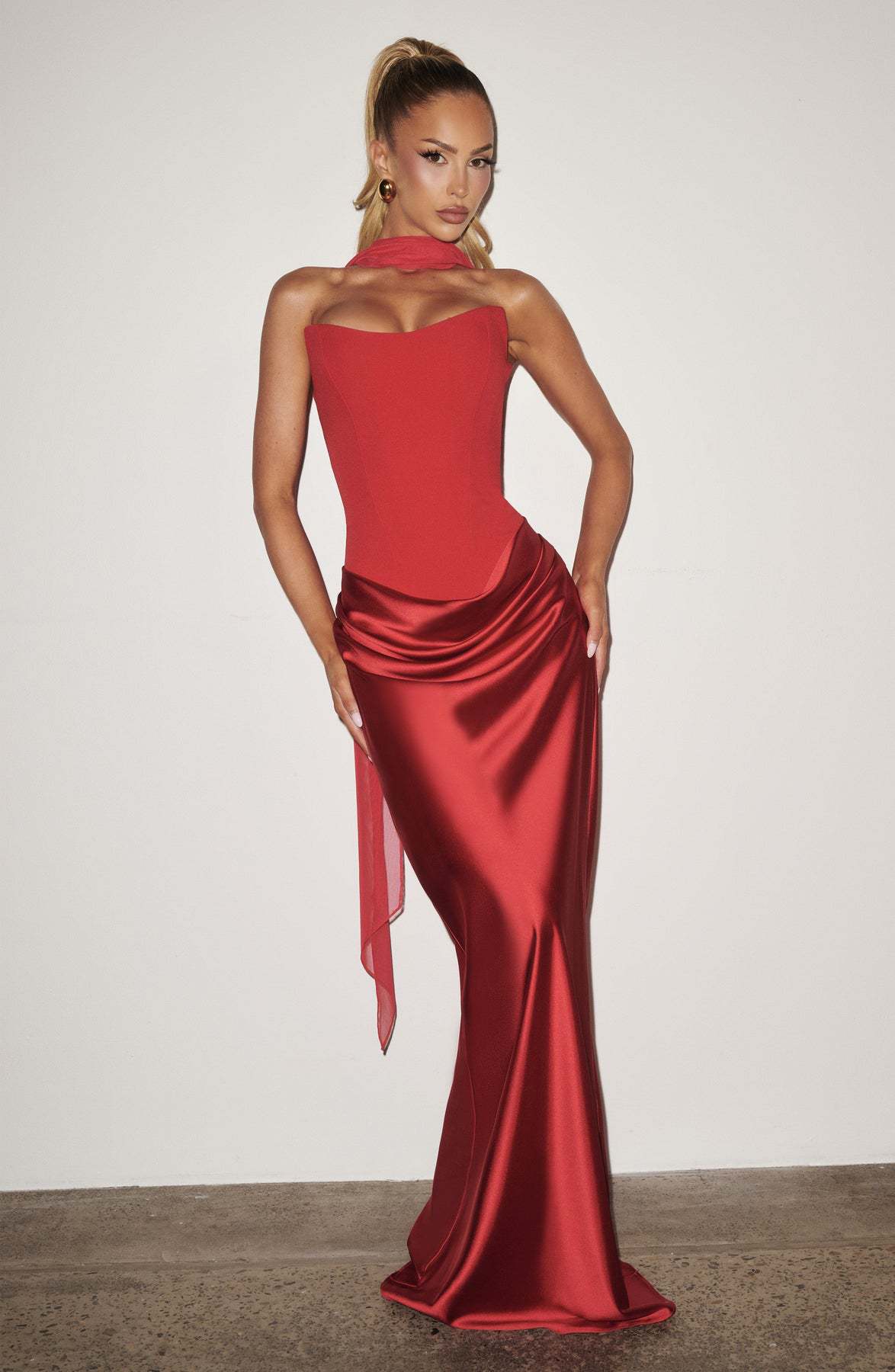 Robe femme satinée corset soirée moulante – Image 31