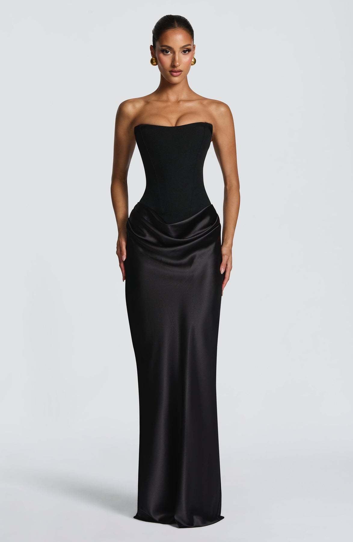 Robe femme satinée corset soirée moulante – Image 5