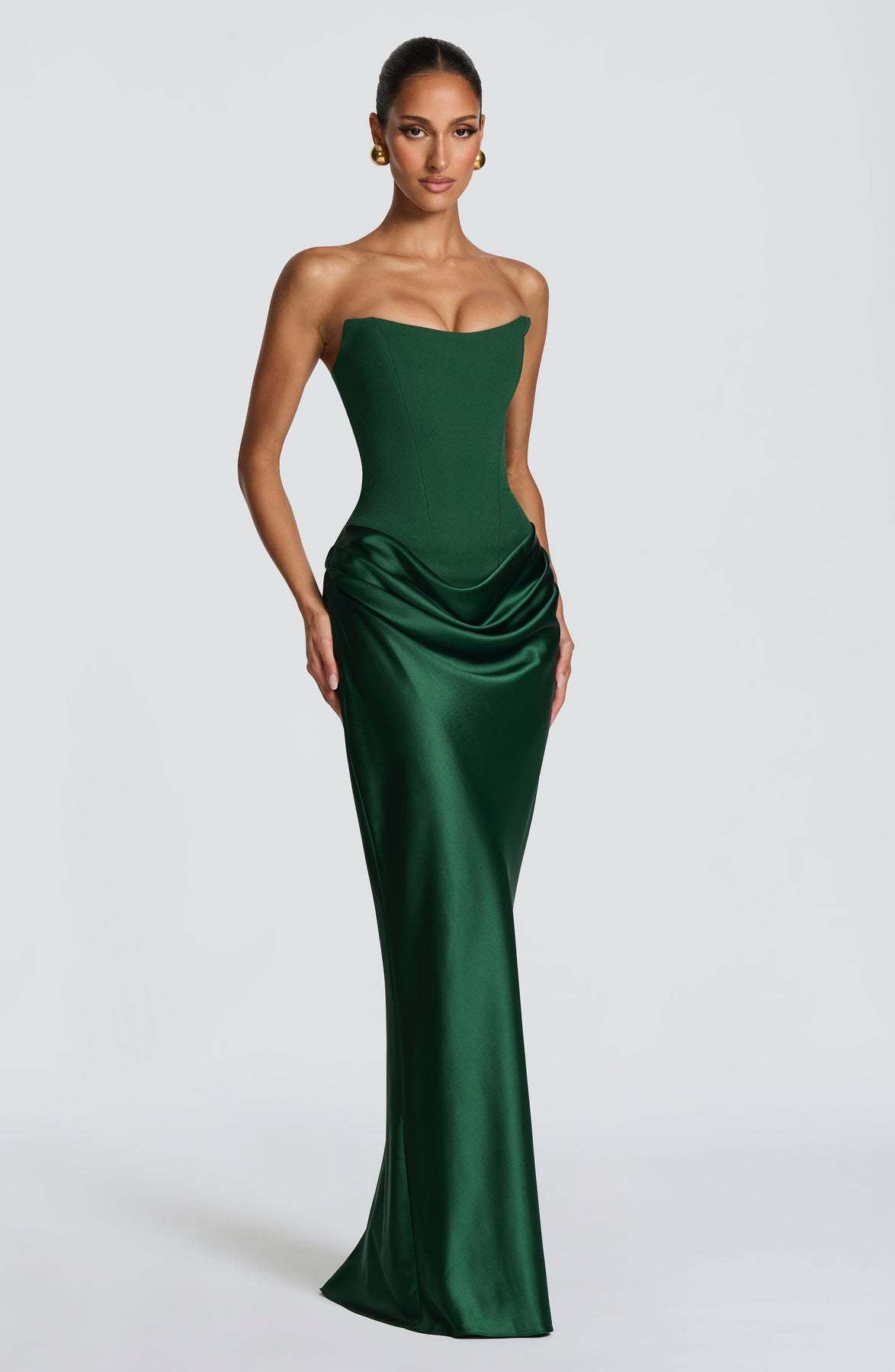 Robe femme satinée corset soirée moulante – Image 7