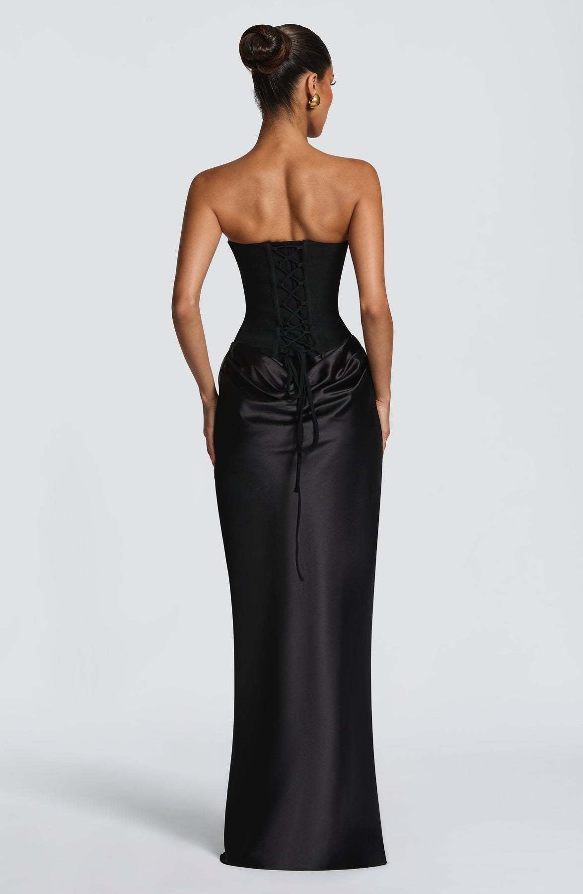Robe femme satinée corset soirée moulante – Image 24