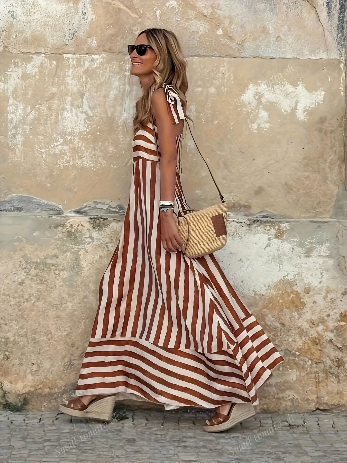 Robe femme rayée pour occasions estivales – Image 7