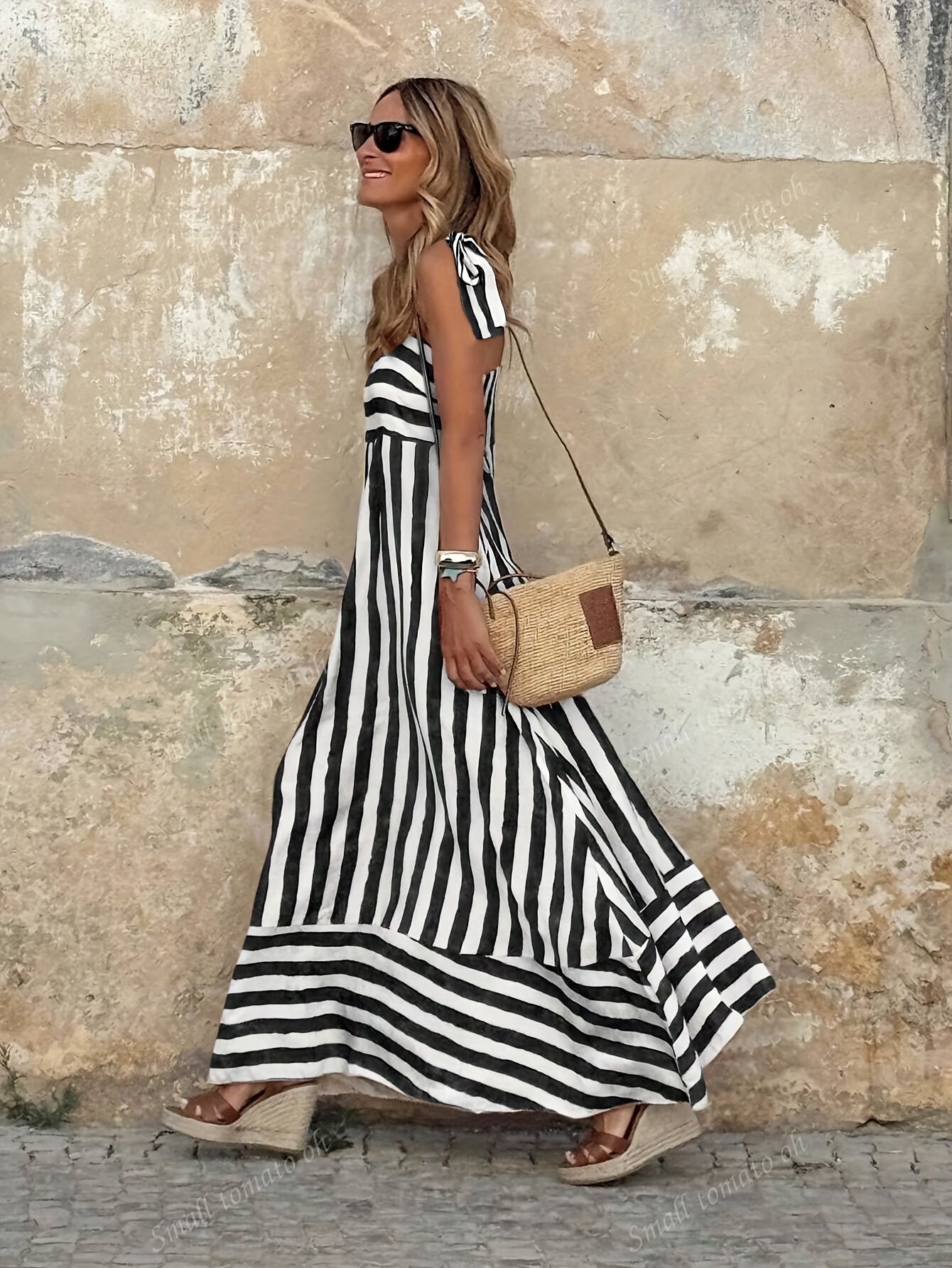 Robe femme rayée pour occasions estivales – Image 8