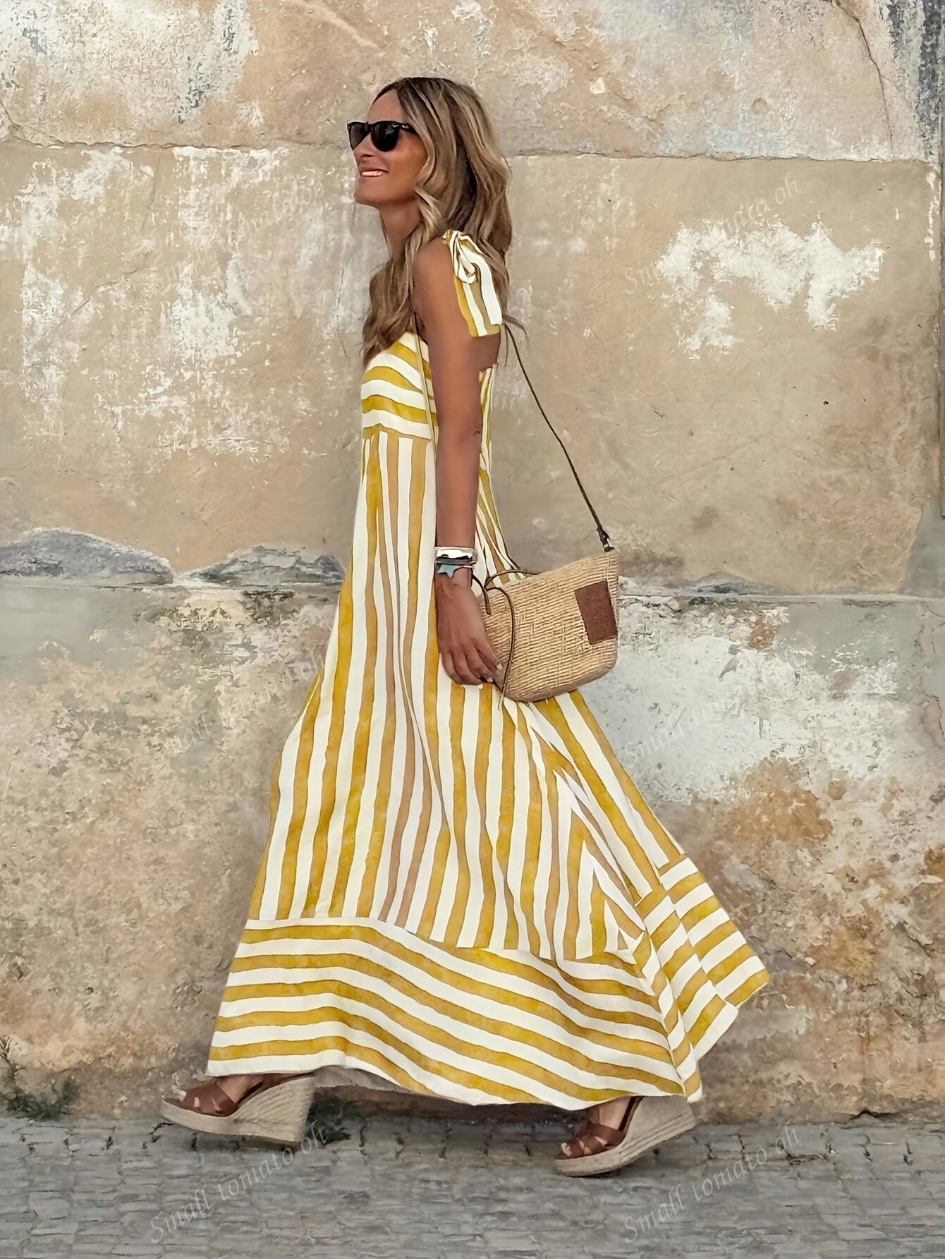 Robe femme rayée pour occasions estivales – Image 9