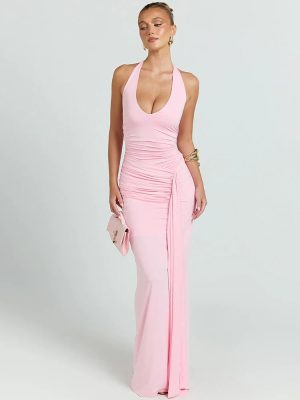 Robe femme maxi décolleté V plongeant dos nu