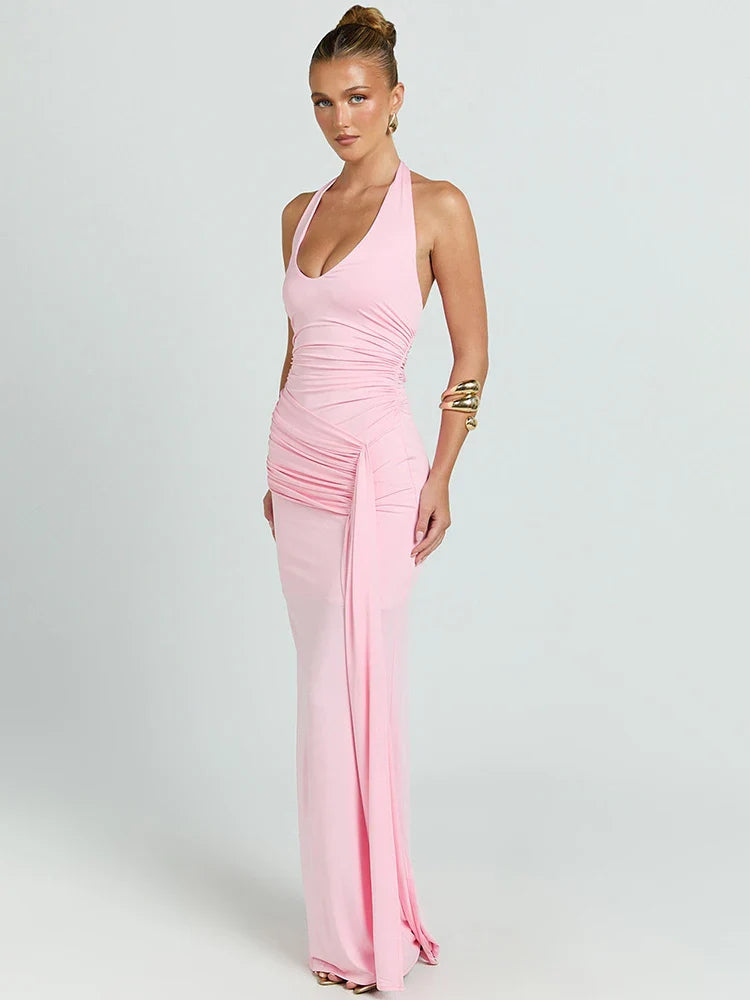 Robe femme maxi décolleté V plongeant dos nu – Image 5