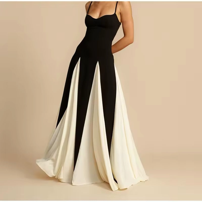 Robe femme longue décolleté cœur ourlet évasé – Image 7