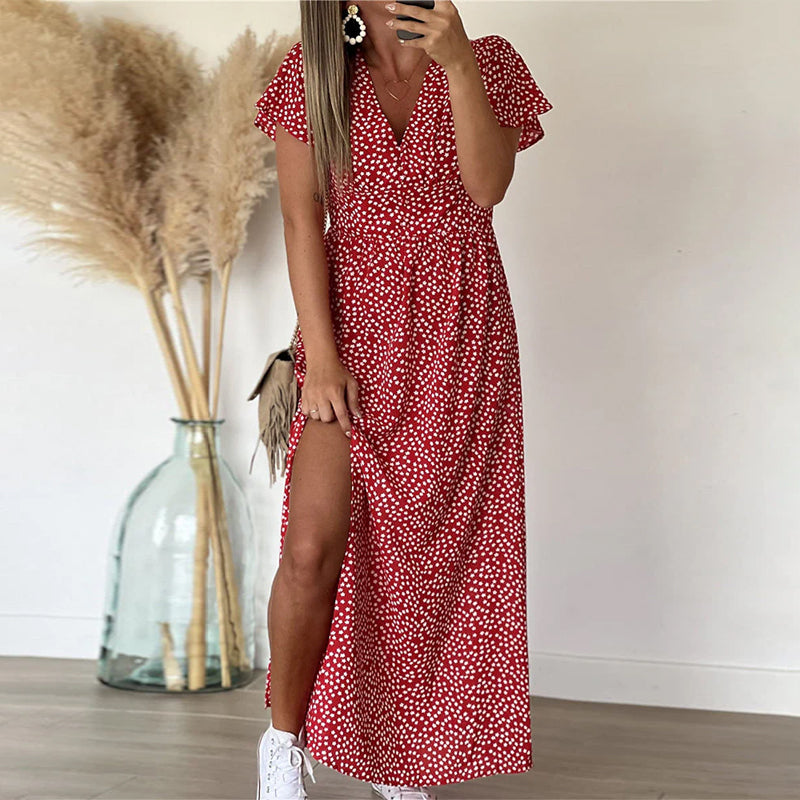 Robe Femme A-line estivale fente latérale – Image 10