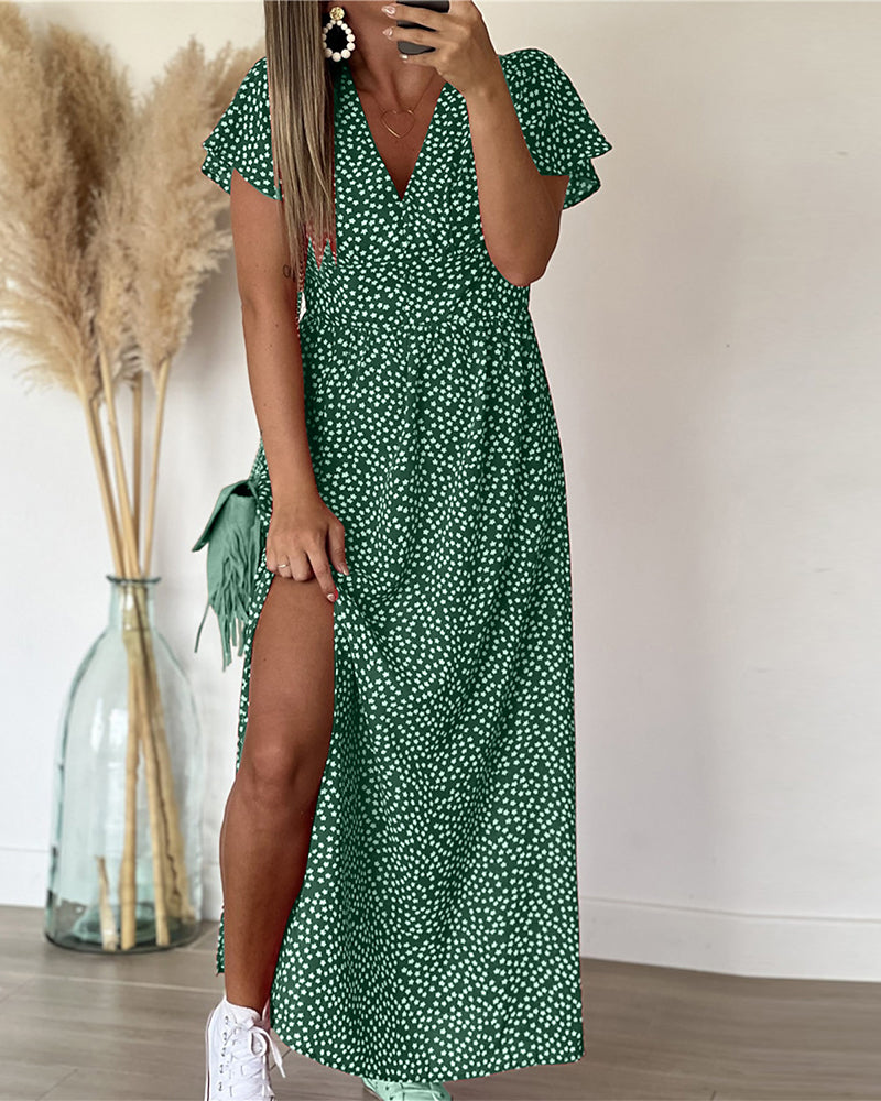Robe Femme A-line estivale fente latérale – Image 6